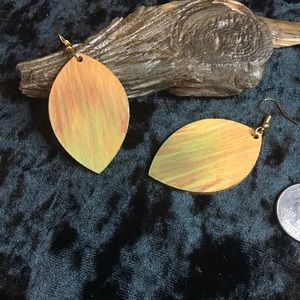 Hand Painted Abstract Earrings